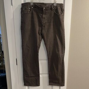 AG Adriano Goldschmied Protege Men's Straight Jeans in Brown